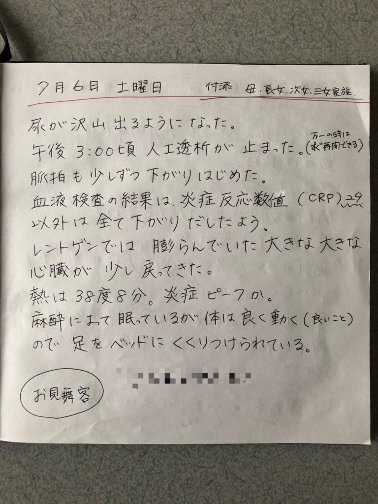 実父の急性膵炎闘病記 1 3 嘉藤三華の男児育児ブログ 怒ってごめんね