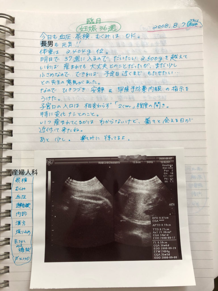 妊婦健診の記録 臨月と産後 出産を控えた奥様をお持ちの旦那様へ エコー写真有り 嘉藤三華の男児育児ブログ 怒ってごめんね